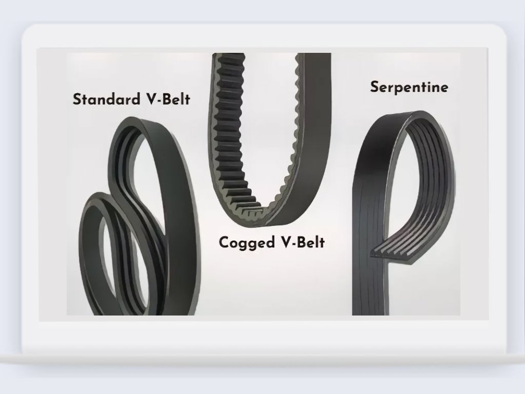 What are the different types of lawn mower belts?